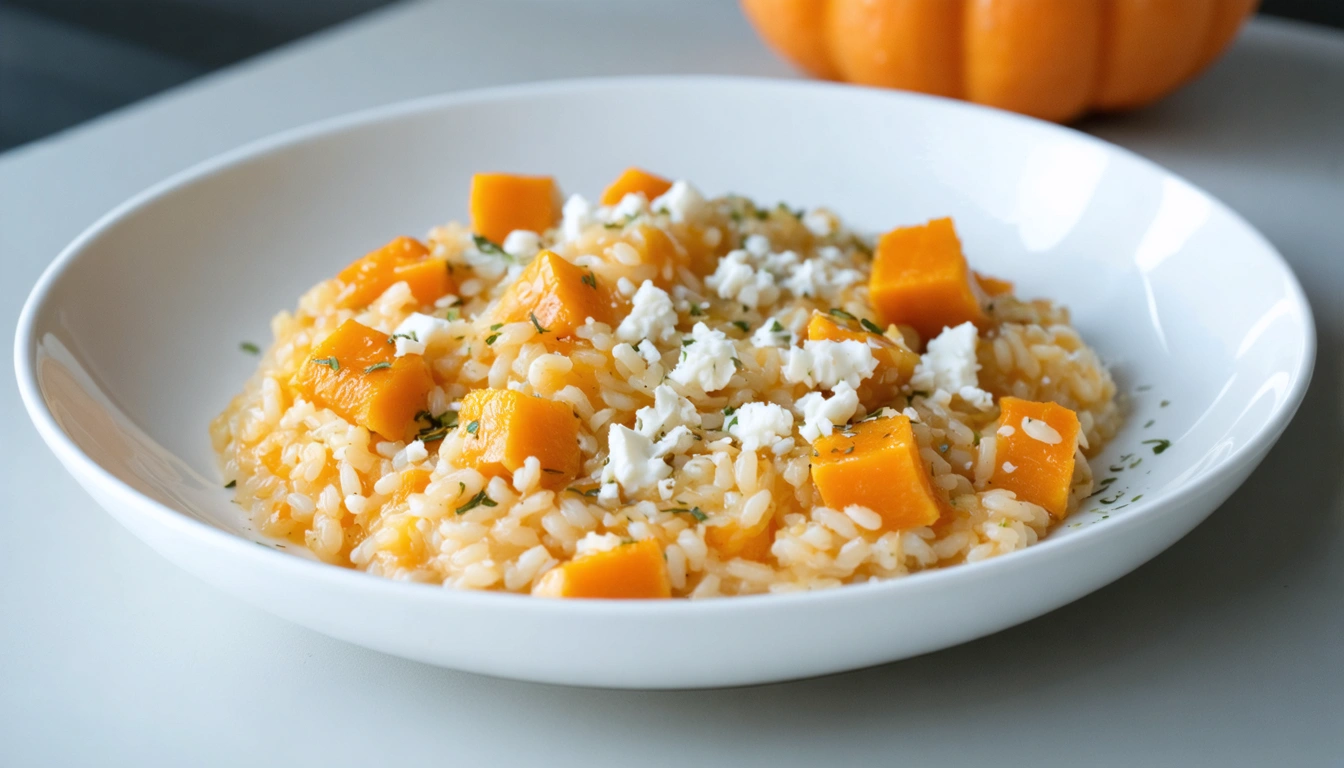 risotto con zucca e gorgonzola